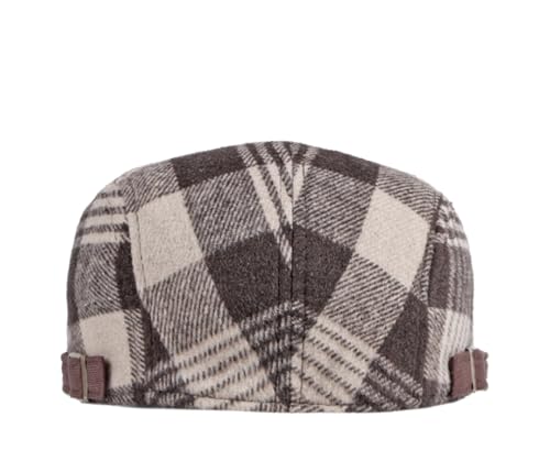 Image of Quanhaigou Unisex Denim Newsboy Hats Flat Ivy Gatsby Cabbie Driving Berets Hat Cotton Dad Cap for Men Women