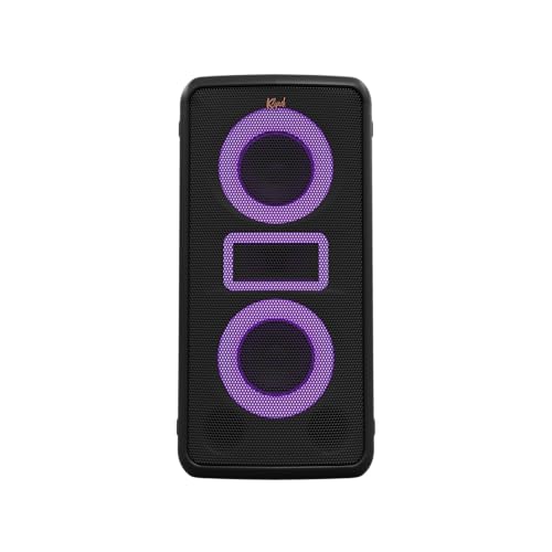 Image of Klipsch Miami Music City Party Speaker - Dual 5.25 inch Woofers, Five Light Show Settings, 18 Hour Battery Life, IPX4 Rated, Pole mountable, Trolley Wheels and Retractable Handle