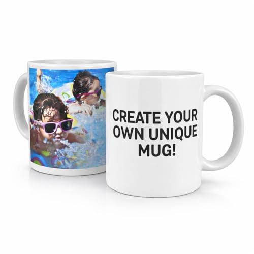 With Your Touch Personalised Mug Custom Cup Size and Style - Photo Text Logo Image - Personalised Gift for Dad Mother Love Christmas Birthday Anniversary Graduation - Present for Many associations