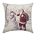 Sankuwen Home Decoration Christmas Pillow Cushion Cover (Christmas Black)