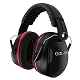 GOL-SIV Noise Reduction Ear Muffs,Sound Proof Ear Protection For Adults,SNR31dB Safety Earmuffs For Gun Range,Airport,Shooting,Construction,Lawn Mowing