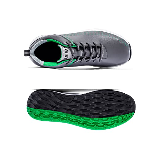 Dreameagle Waterproof Golf Shoes Mens | Spikeless Golf Shoes For Men | Utralight Comfort Professinal Footwear | Size 7-13 White Blue #TOP3