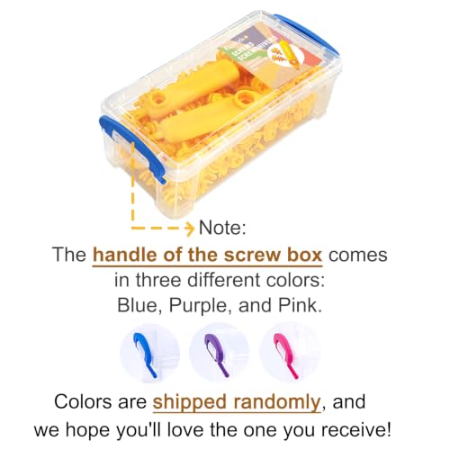 Image of Cardboard Construction Screw (Yellow / 160 Screws + 2 Drivers)