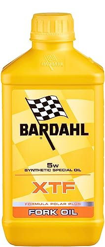 Huile fourche Bardahl XTF 5W synthétique pour confort moto 1L
