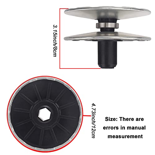 MWEDP MIA12482 Secondary Transmission Variator Pulley Kit Compatible with John Deere Lawn Mower and Garden Tractor, Fits D105 E100 X105 X106 (MIA12482, Kit)
