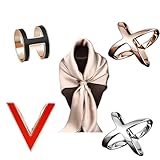 Snugly スカーフリング 4個 レディース メンズ ファッションスカーフリング スカーフ留め スカーフリング スカーフクリップ スカーフリング メンズ スカーフリング 小さめ