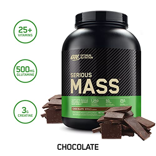 Optimum Nutrition Serious Mass Proteïne Poeder Calorierijke Mass Gainer met Vitaminen, Creatine Monohydraat en Glutamine… - Image 3
