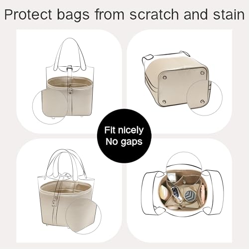 Image of Fits for Picotin Bag Insert Organizer For Hermes(18,Champagne)