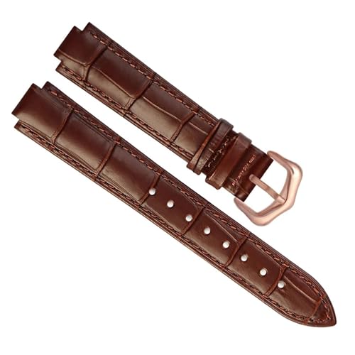Bracelet de montre en cuir véritable pour Ballon Bleu de montre élégante luxe blanc 14mm