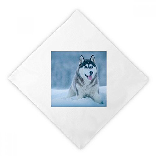Servilletas lavables de tela que decoran tu mesa con un tierno perro husky 2