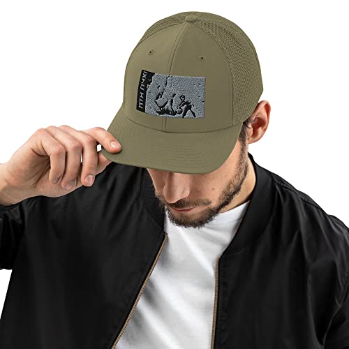 Gorra snapback trucker ucraniana olive khaki con sello postal