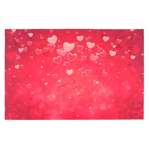 Polyester 150x100 cm de fond photo résistant et repassable à motif romantique
