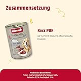 animonda GranCarno Hunde Nassfutter Single Protein Ross pur (6 x 400g), getreidefreies Hundenassfutter ohne Zucker, für ausgewachsene Hunde, mit frischem Pferdefleisch und Innereien