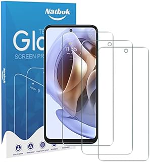 Natbok [3 Pack Compatible with Motorola Moto G31/G41/G71 5G Screen Protector, Anti-scratching,Ultra-Clear, 9H Hardness,Case Friendly,Tempered Glass Protective Film for Moto G31