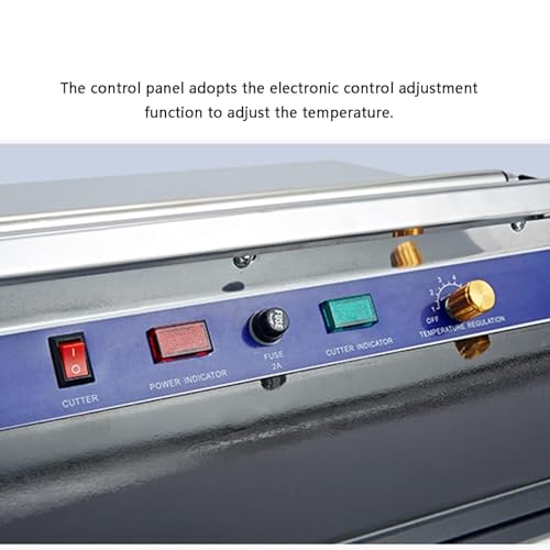 Máquina de embalaje manual con temperatura ajustable y placa de calefacción integrada para sellado térmico y envoltura con película de plástico
