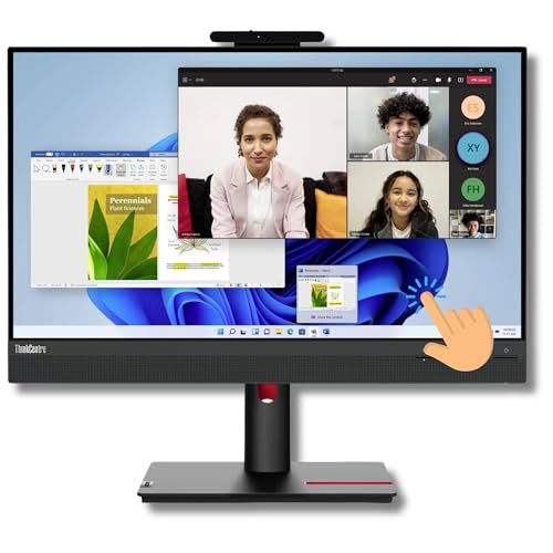 Lenovo All-in-One 24 Zoll Touchscreen i5 10500T bis zu 3,80 GHz &ndash; 16 GB RAM &ndash; 1000 GB SSD &ndash; Windows 11 Pro &ndash; Office und Business PC usb-c Garantie 36 Monate