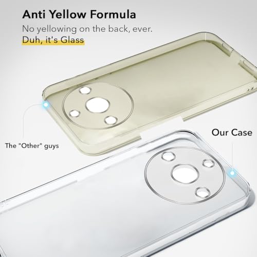 Image of Jkobi Lifetime Anti-Yellow Clear Back Cover Case for Realme Narzo 60 Pro (Sleek Hard Crystal | Shockproof and Camera Protection)