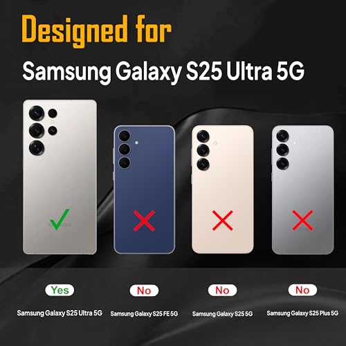 Image of Zapcase Back Case for Samsung Galaxy S25 Ultra 5G | Slim Lifetime Anti-Yellow Crystal-Clear Cover with Elevated Camera Protection & MagSafe Compatibility | Premium German Polycarbonate | Clear