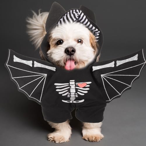 Disfraz de Murciélago Halloween para Perros y Gatos Mediano miniatura 7