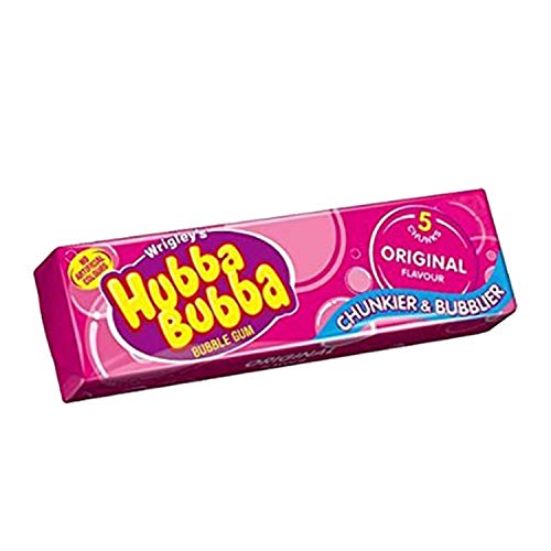 Image of Wrigley's Hubba Bubba Chunky and Bubbly Bubble Gum Original Flavour, 35 g