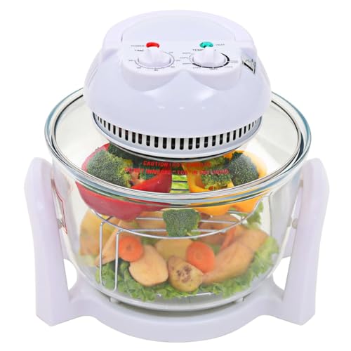 Fasba Horno de convección halógeno con Anillo de extensión 800 W 10 L