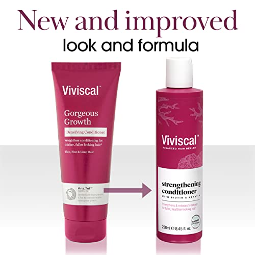 Viviscal Strengthening Conditioner, for Naturally Thicker & Fuller Looking Hair, Moisturising Hair Conditioner with Biotin, Keratin & Marine Collagen, for All Hair Types, 250 ml - Image 3