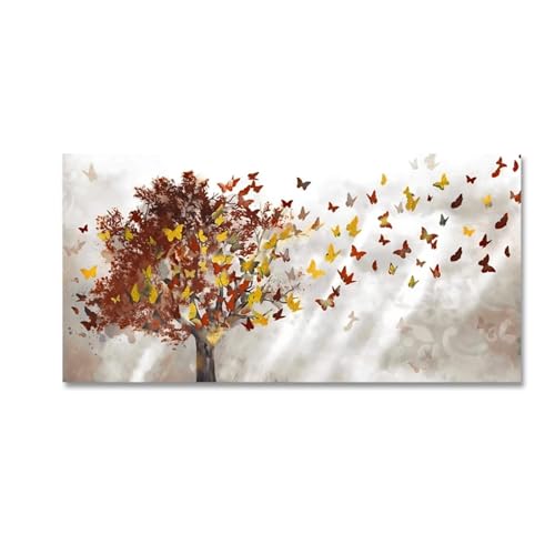Art mural de la maison : créez une ambiance poétique avec les papillons et arbres