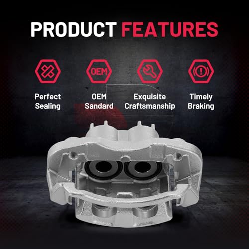 Image of BDFHYK 2pcs Rear Disc Brake Caliper Assembly with Bracket Compatible with Ford Excursion 2000-2005 5.4L V8 /6.0L V8 /6.8L V10 /7.3L V8, Compatible with Ford F-250 Super Duty 2000-2004 5.4L V8 /6.0L V8