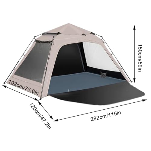 Carpa de camping Pop-Up para 4-5 personas con bolsa de transporte miniatura 2