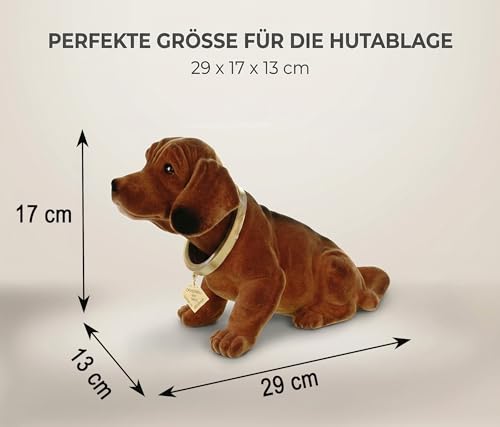 Rakso Oskar Schneider GmbH & Co. KG Original Rackso 100a Wackeldackel Wackelkopfhund Dackel Hund 29 cm Figur Made in Germany