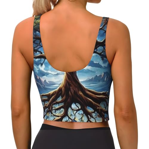 Womens Sexy Sports Bras U-Shaped Back Tops Outfit for Fitness3