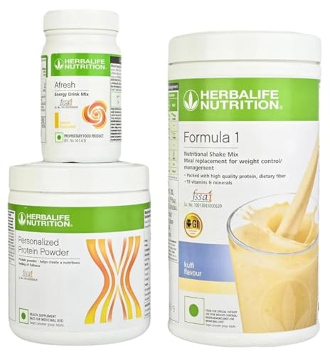 Herbalife Nutrition WEIGHT LOSS COMBO PACK EITH FORMULA 1 BANANA +PP200+AFRESH GINGER Energy Drink (...