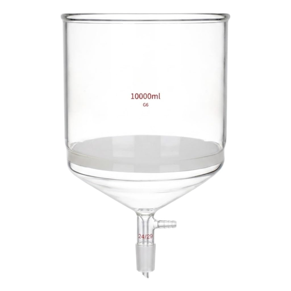 Lejek Büchnera G6 Szkło Spiekane Szlif 24/29 Ssący Filtr Lab-10000ml