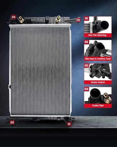 Image of CU2303 Replacement Radiator for 1999-2003 Protege, 2002-2003 Protege5, Automotive Radiators