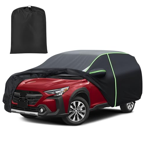 Image of Mixsuper Liner Car Cover for Subaru Outback 2003-2026, 7 Layers Waterproof Car Cover Accessories for Outback with Zipper Door, Windproof Straps, Reflective Strips, Anti-UV, All Weather