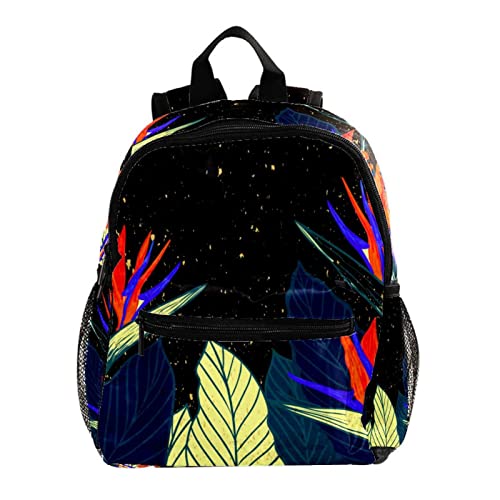 Sac à dos pour enfants motif floral tropical coloré et bretelles souples