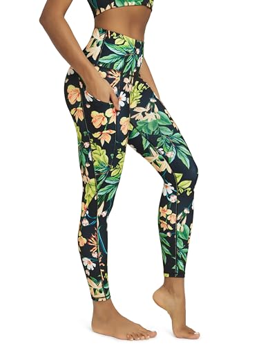 ODODOS Women's High Waisted 7/8 Yoga Leggings with Pockets, 25"