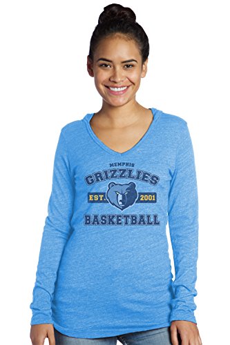 MAJESTIC THREADS NBA Women's Premium Triblend L/S V-Hoodie