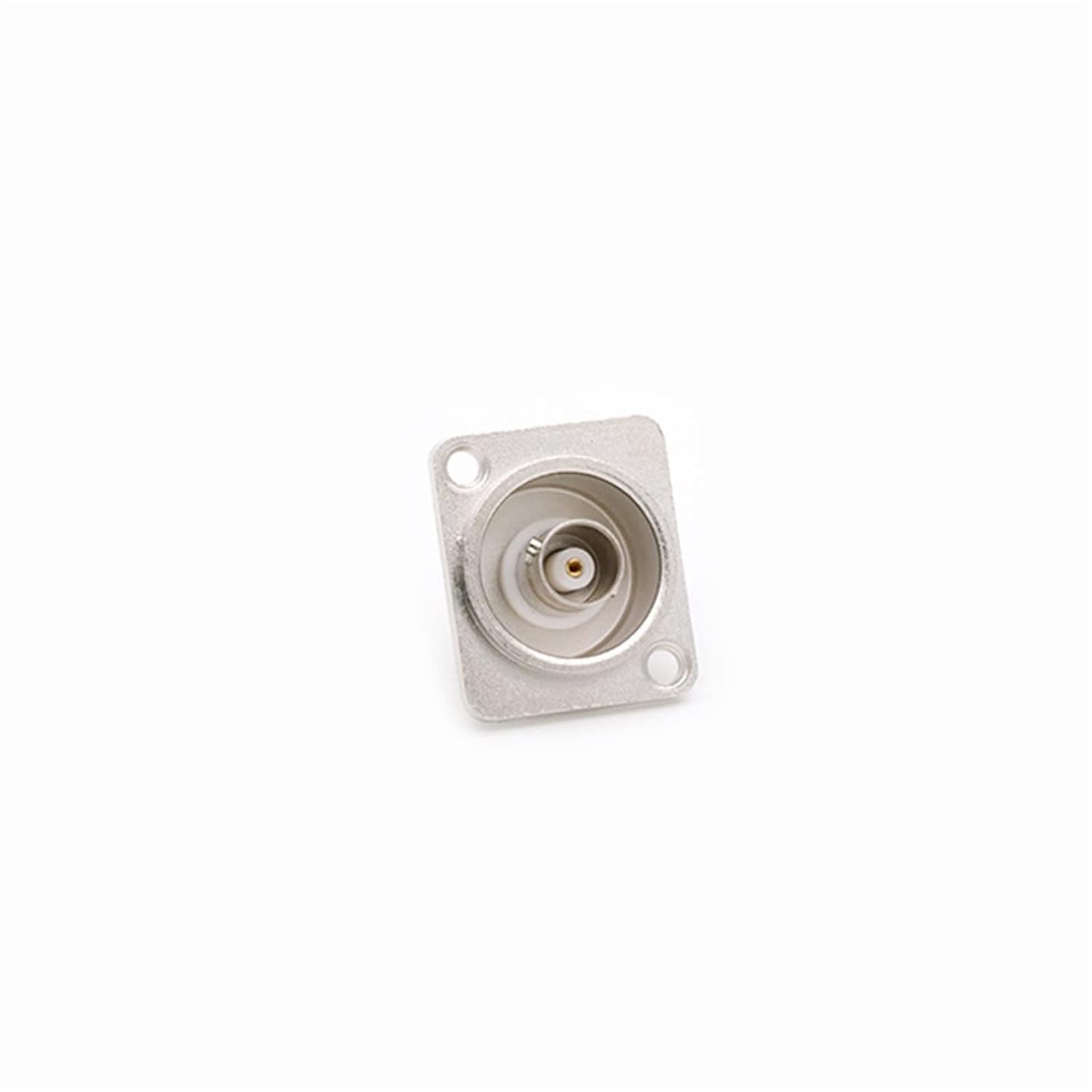 Chassis Panel Mount B N C Female Jack Socket Soldering RF Coaxial Wire Connector Black Color 10Pcs(Silver)