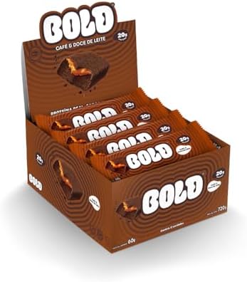 Barra de Proteína BOLD Snacks Café & Doce de Leite (20g de Proteí...