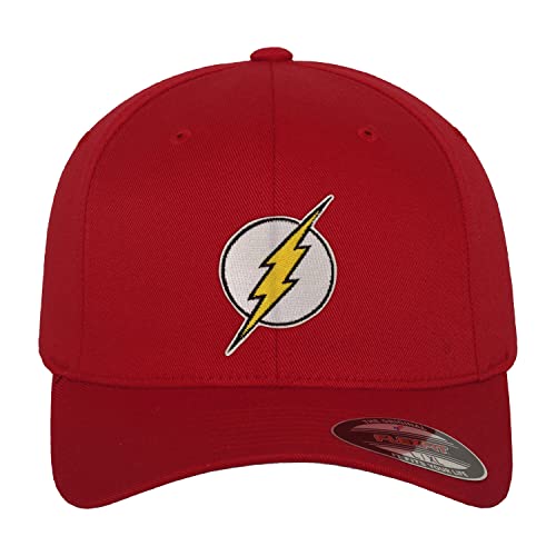 Casquette Flexfit The Flash rouge en taille S/M sous licence officielle DC Comics