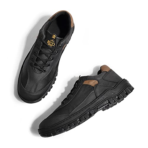 Kit Bota E Tênis Adventure Em Couro Earthsand Preto (41, Preto)