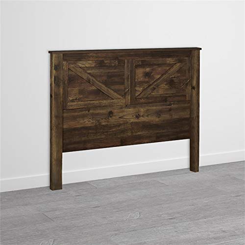 Bowery Hill Farmhouse Queen Headboard In Rustic Brown Finish #TOP4