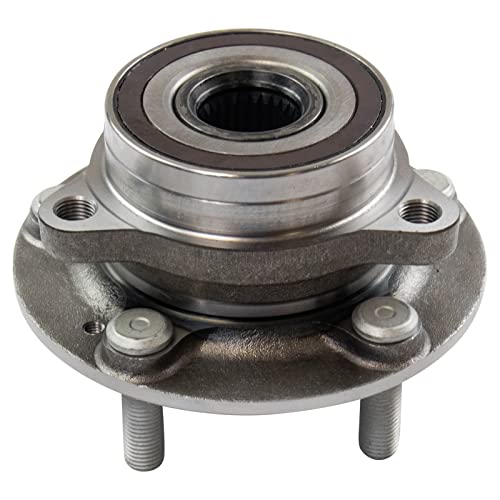 Image of TRQ Front Left and Right Wheel Bearing and Hub Assembly Set 2 Piece Compatible with 17-23 Hyundai Elantra 17-20 Elantra GT 17-22 Ioniq 19-21 Veloster 2019 Veloster N 19-22 Kia Forte 17-21 NIRO