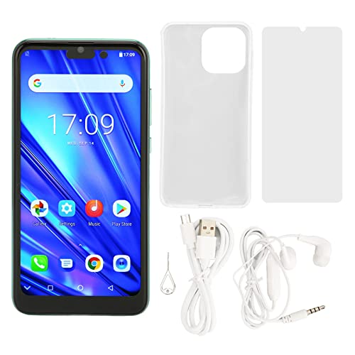 4GB RAM Smartphone 6,1" Ansiktsigenkänning Dubbel Standby Grön