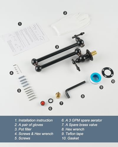 Bras oscillant extensible double articulation pour mitigeur pliant