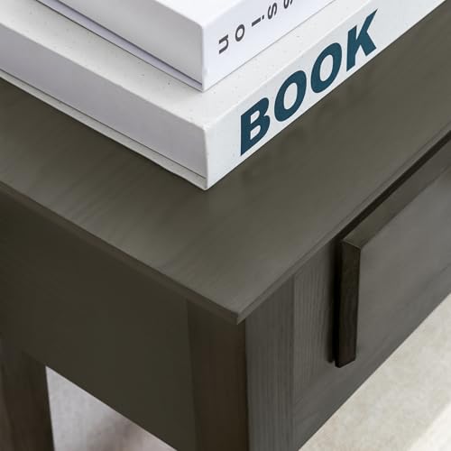 Image of Leick Home Teegan Console Table, 30 inch, Smoke Gray