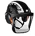 Produktbild 3M X5012V Hi-Viz Pro Forstwirtschaft Kettensägenhelm mit Easy Lock magnetischem Kinnriemen, verbesserter 32SNR Gehörschutz & HD Ultra Clear View Metall Mesh Visier