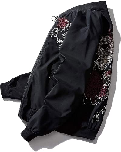 XYXIONGMAO Japanese Dragon Men'S Hip-Hop Clothing Oversized Men Bomber Jacket Couple Streetwear Pilot Jacket3