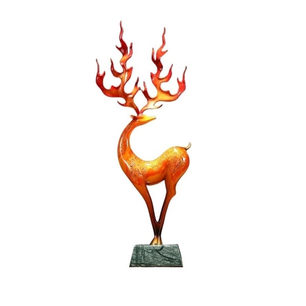 WQQYU6HKF Table Decorations Creative Deer Shape Ornaments Home Porch Light Luxury Copper Decoration Housewarming Gift Collection Art Statue